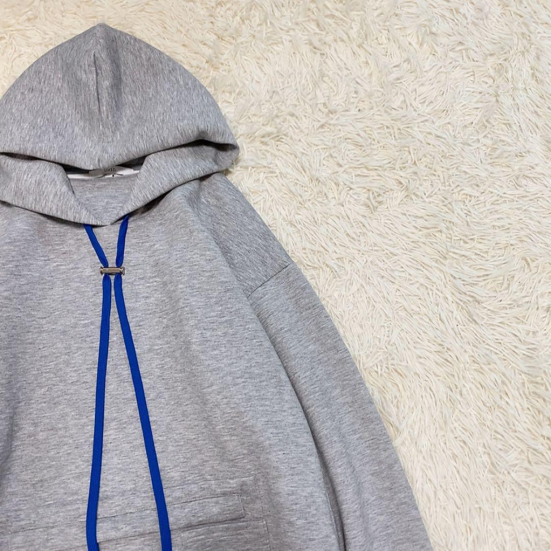 【美品】アンスリード ヘムギャザーロングパーカー 人気 変形 オーバーシルエット