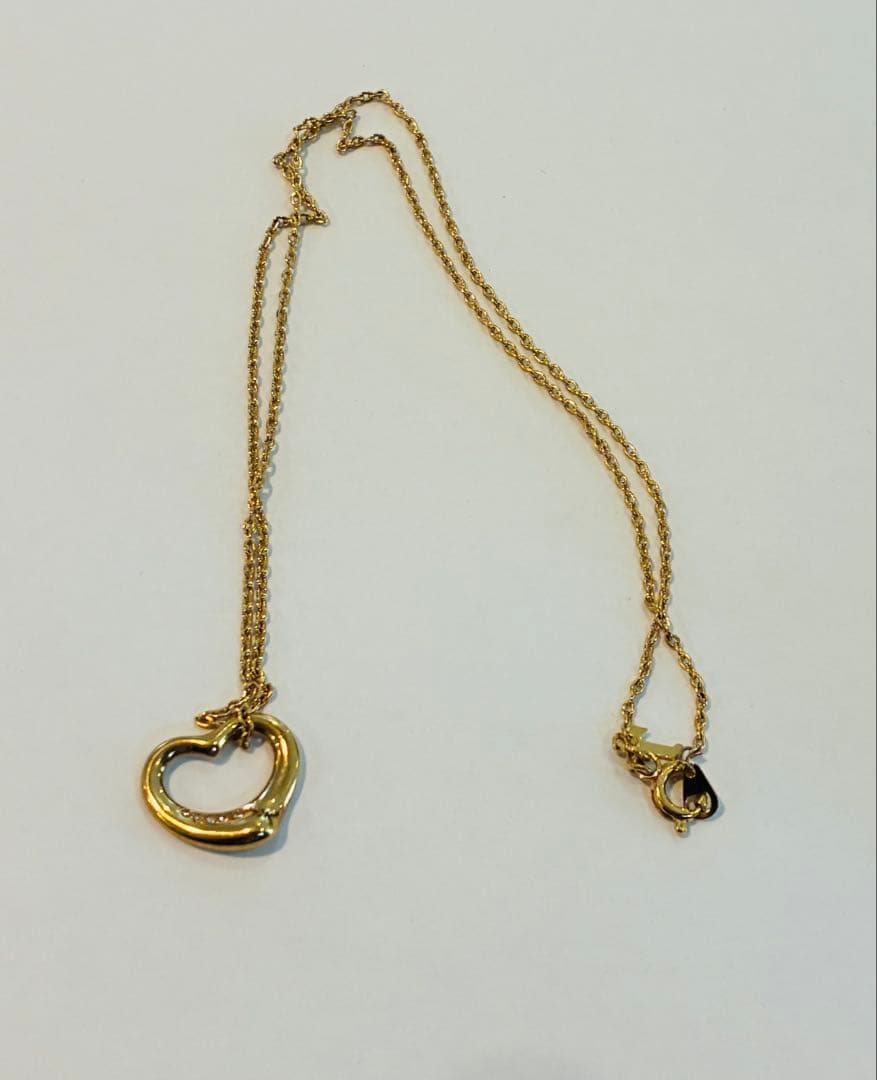 Tiffany & Coオープンハート　ダイヤネックレス