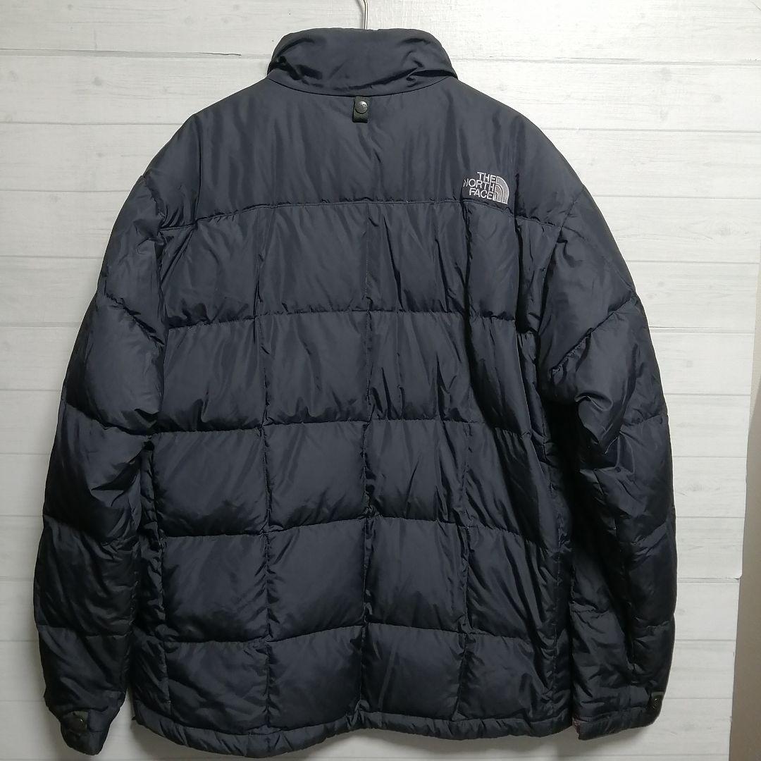 【希少XL】ノースフェイス スクエアステッチ ライトダウン 700フィル 黒