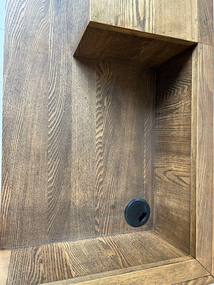 木製カウンターテーブル 引き出し付き