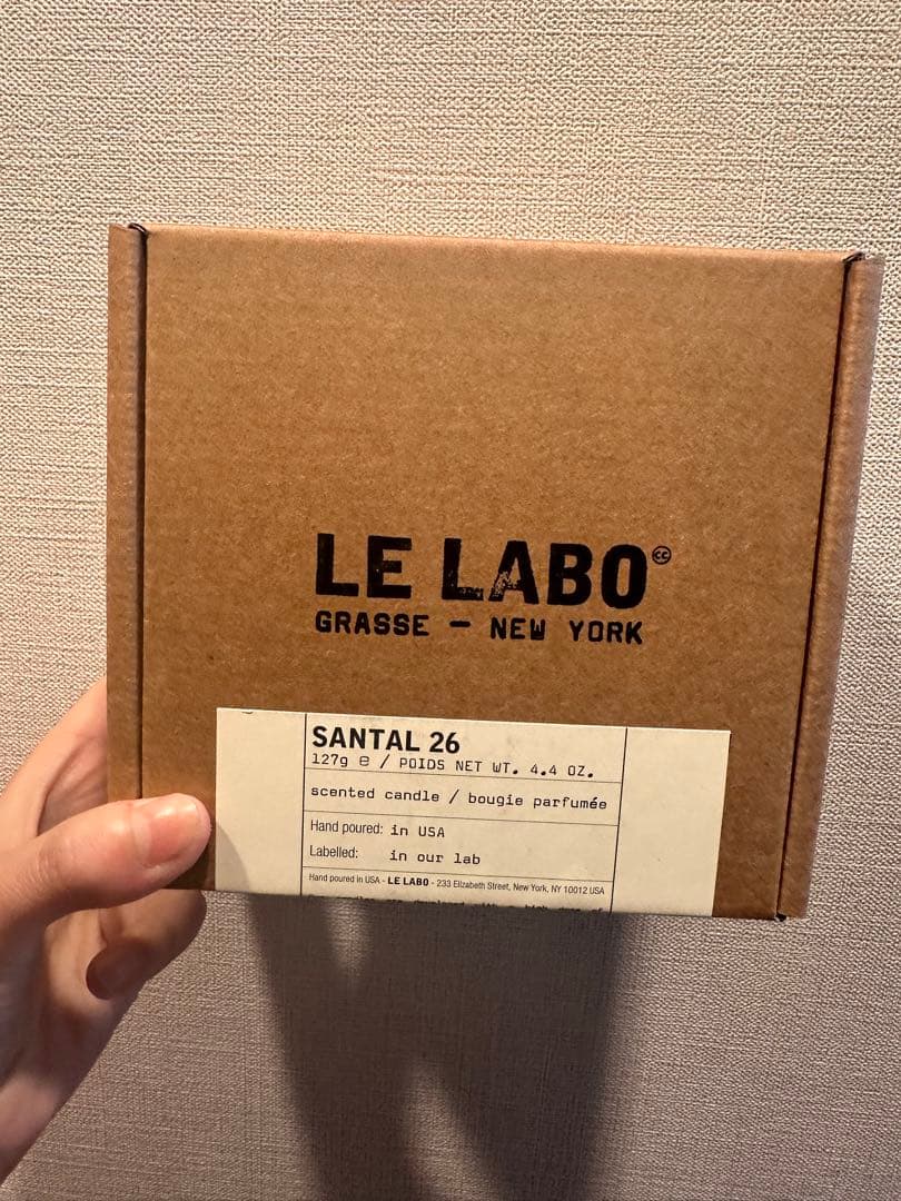 LE LABO SANTAL 26 香り付きキャンドル 127.9g