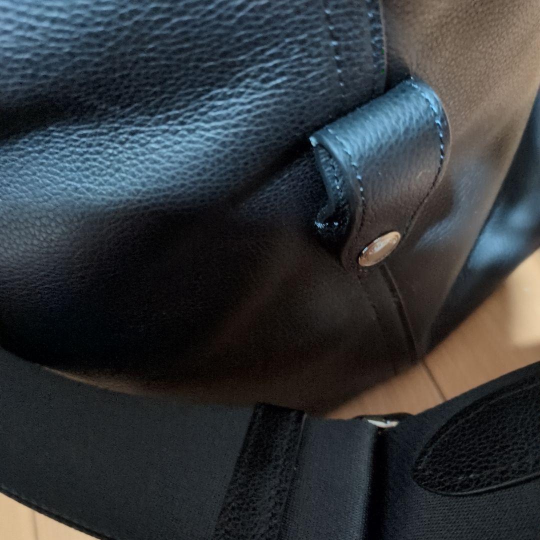 COACHコーチ　黒レザー ボストンバッグ