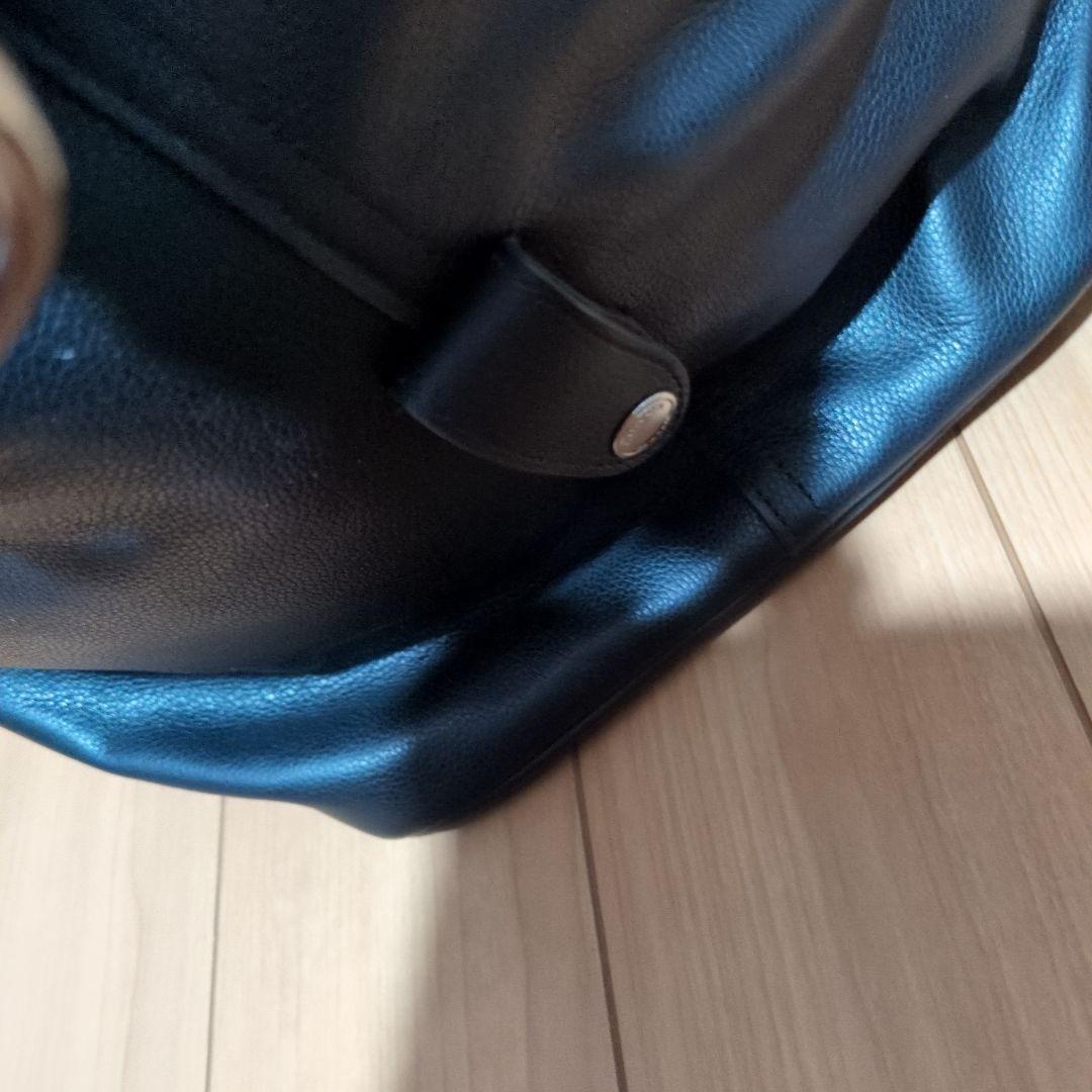 COACHコーチ　黒レザー ボストンバッグ