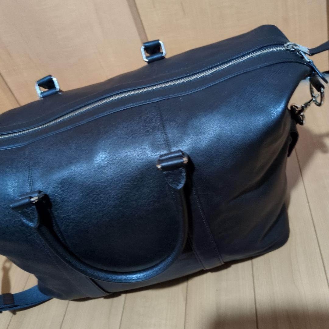 COACHコーチ　黒レザー ボストンバッグ