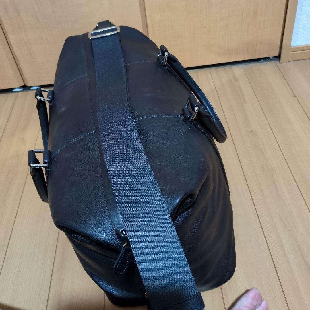 COACHコーチ　黒レザー ボストンバッグ