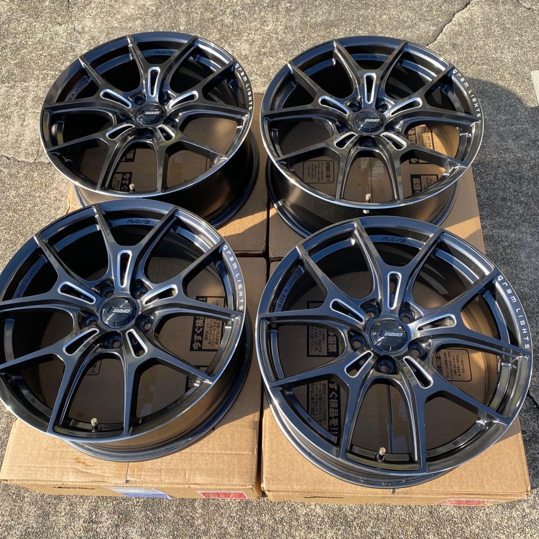 ◇中古RAYSグラムライツ GL-57FXZ 18インチ 5H/114.3 4本