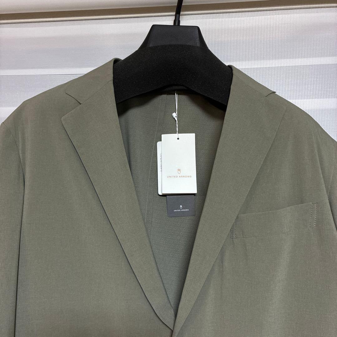 ユナイテッドアローズ スーツ ストレッチ セットアップ ウォッシャブル カーキ