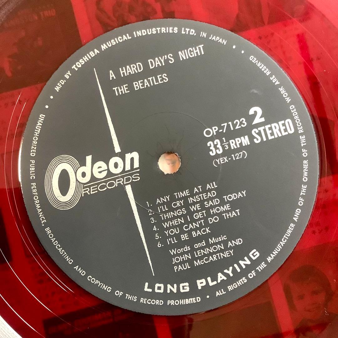 レア美品! ビートルズ 赤盤オデオン1964年オリジナル ビートルズがやって来る