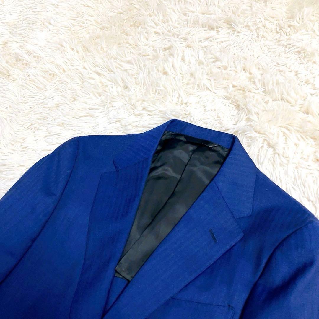 【Loro Piana・ヘリンボーン】シンプリシテプリュス　スーツ　ネイビー　S