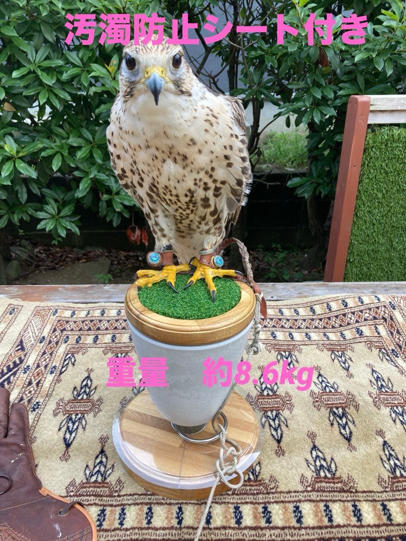 大型猛禽パーチ、ファルコンブロック　Ｂ 汚濁防止シート付き