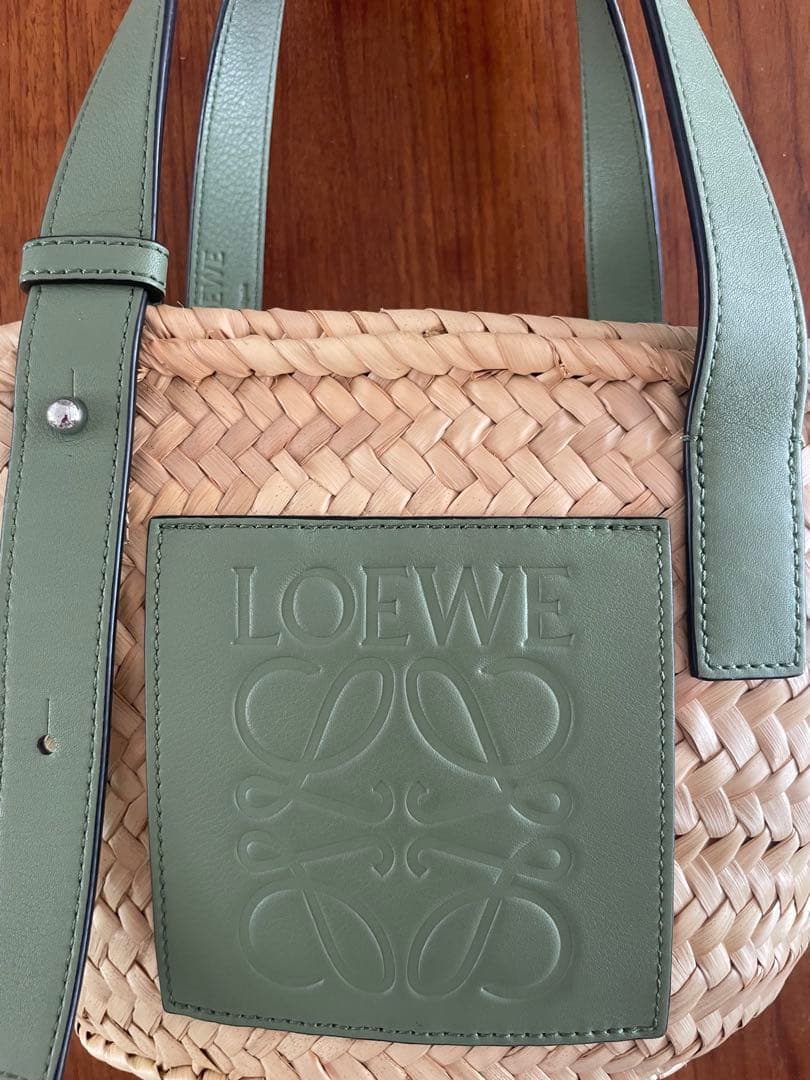 正規品 LOEWE ロゴ入りかごバッグ 袋つき