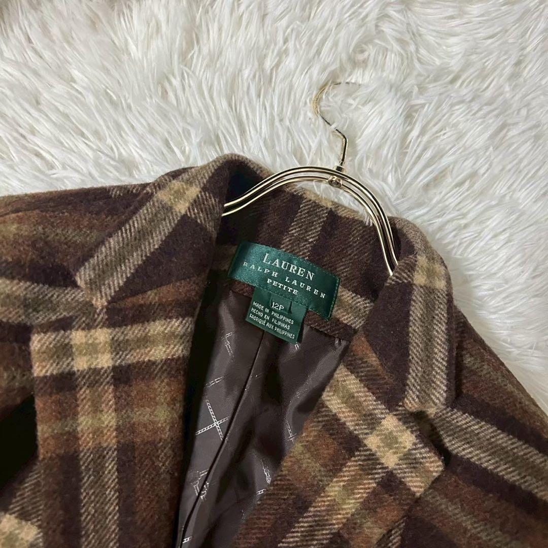 ［良品］RALPH LAUREN テーラードジャケット ブラウン 12P