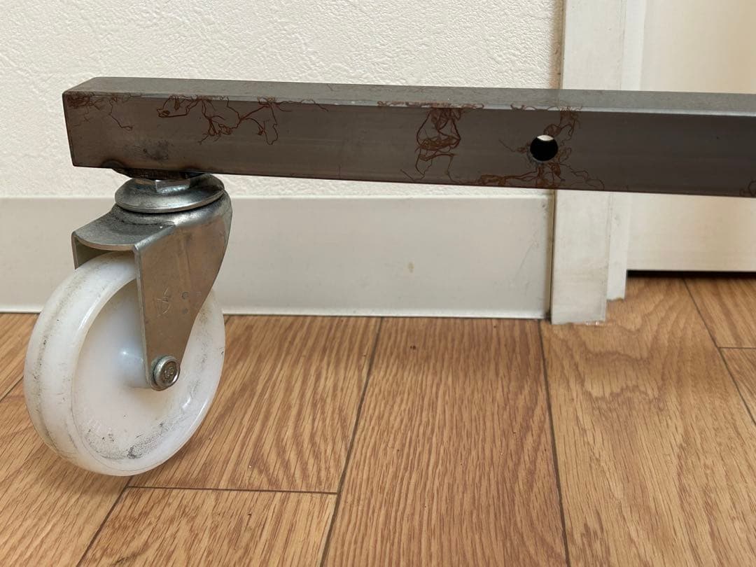 60s ビンテージ スチール ハンガーラック キャスター付 アンティーク USA