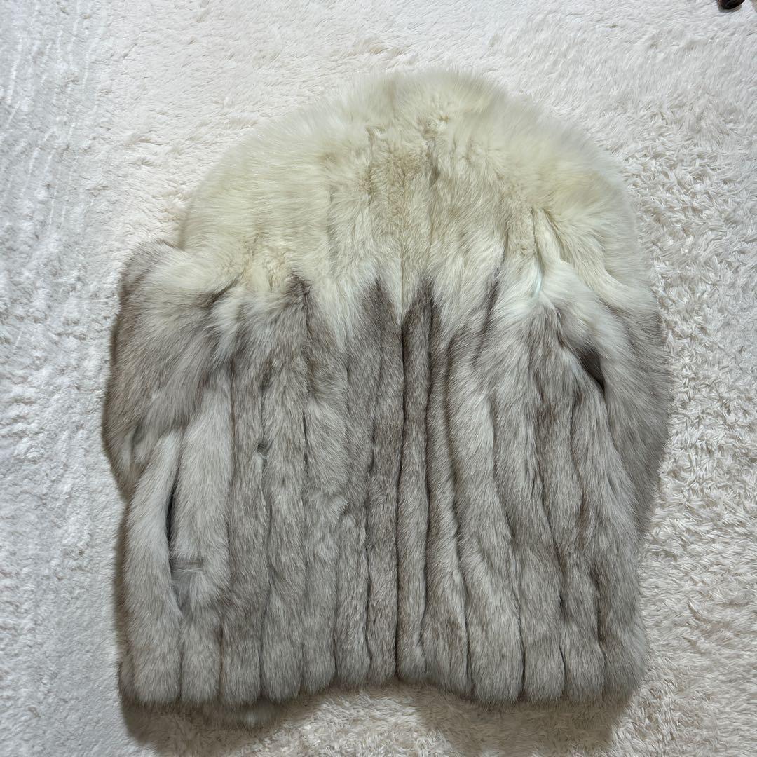 【美品】サガフォックス　リアルファーコート　ショールカラー　11/L