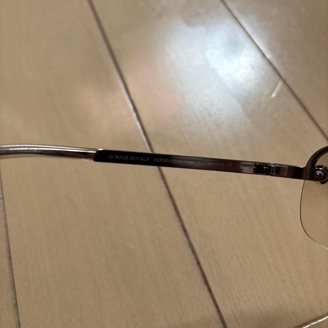 Dior シルバー リムレスサングラス