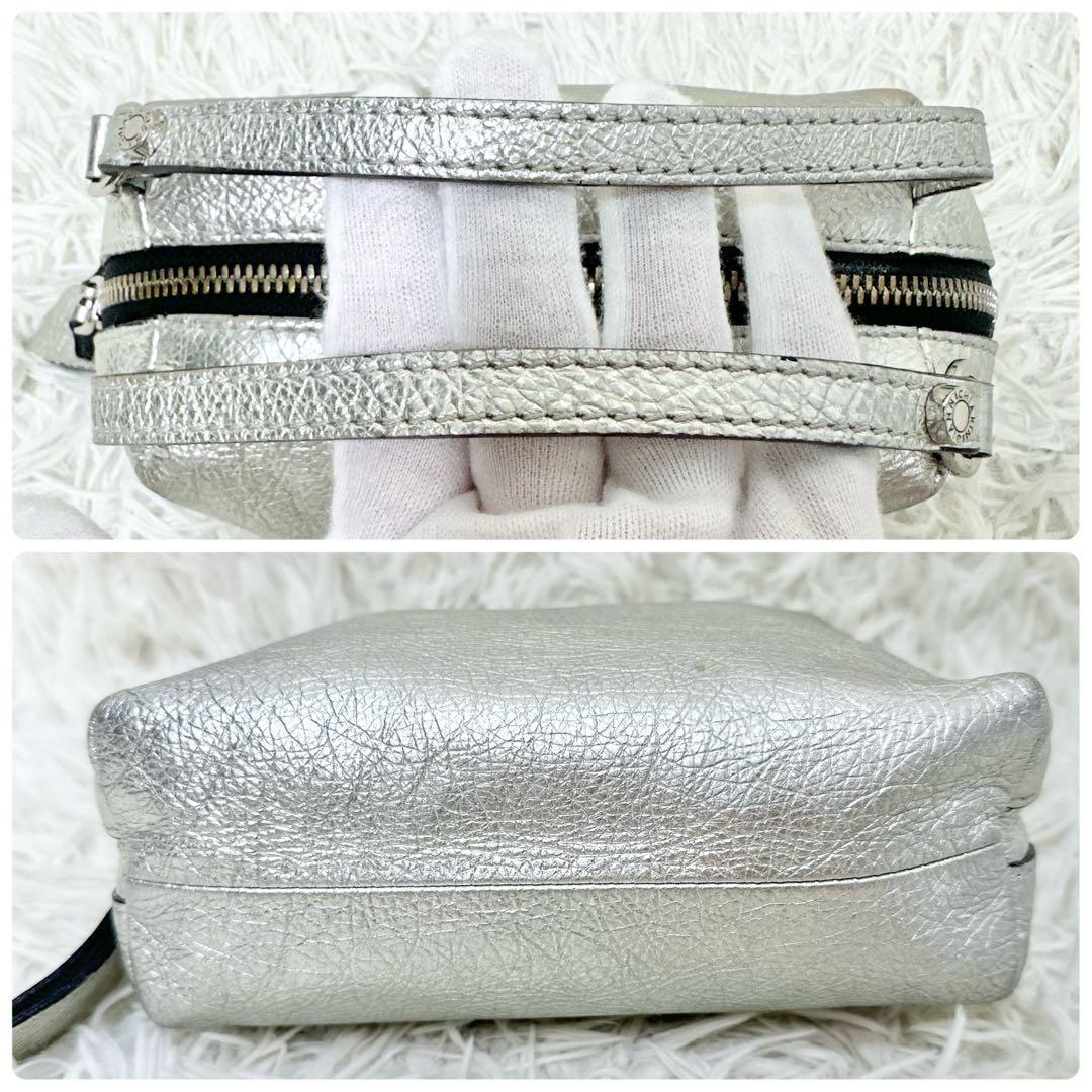 GIANNI CHIARINI ALIFA S ショルダーバッグ シルバー