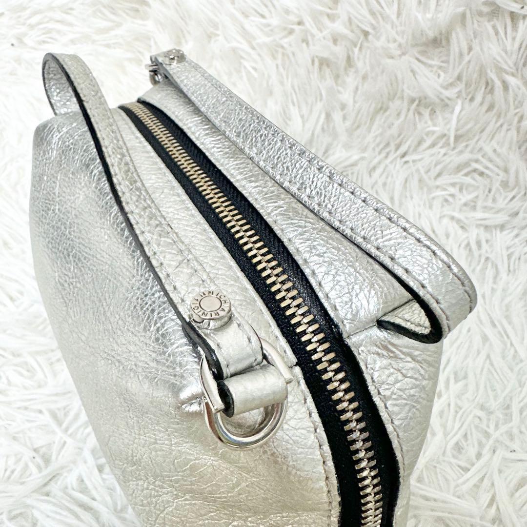 GIANNI CHIARINI ALIFA S ショルダーバッグ シルバー