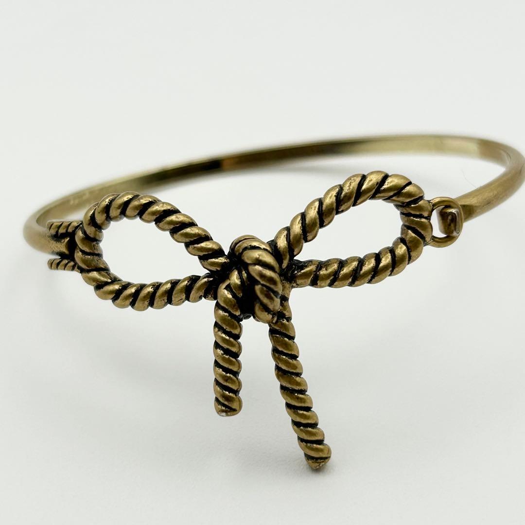 【Aimerさん着用】MARC JACOBS ゴールド リボン　バ ングル