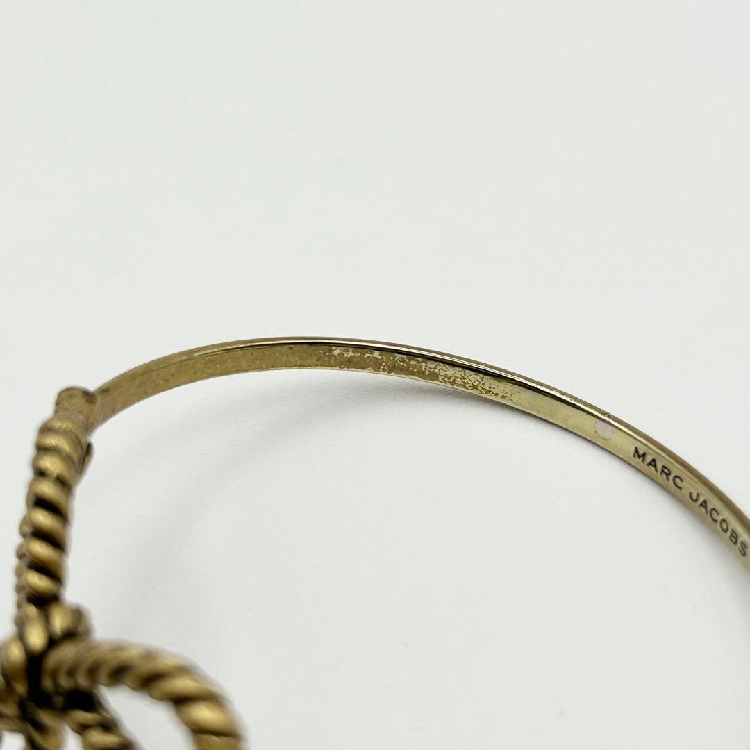 【Aimerさん着用】MARC JACOBS ゴールド リボン　バ ングル