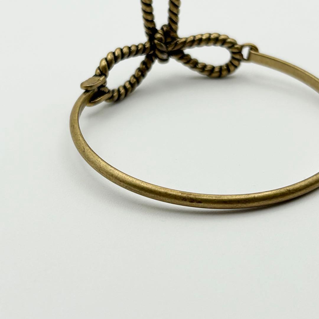 【Aimerさん着用】MARC JACOBS ゴールド リボン　バ ングル