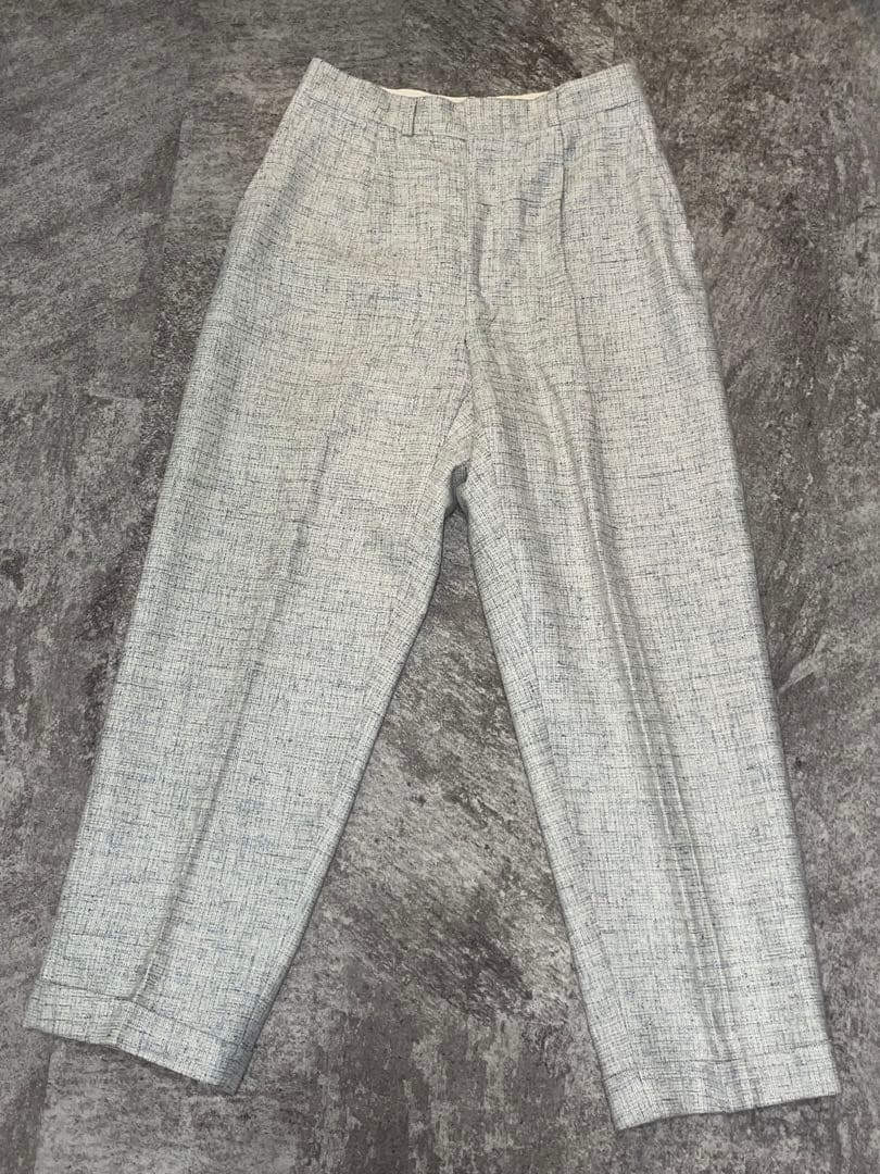 美品50sウールレーヨンスラックス　USA製　waldesジップ　両爪