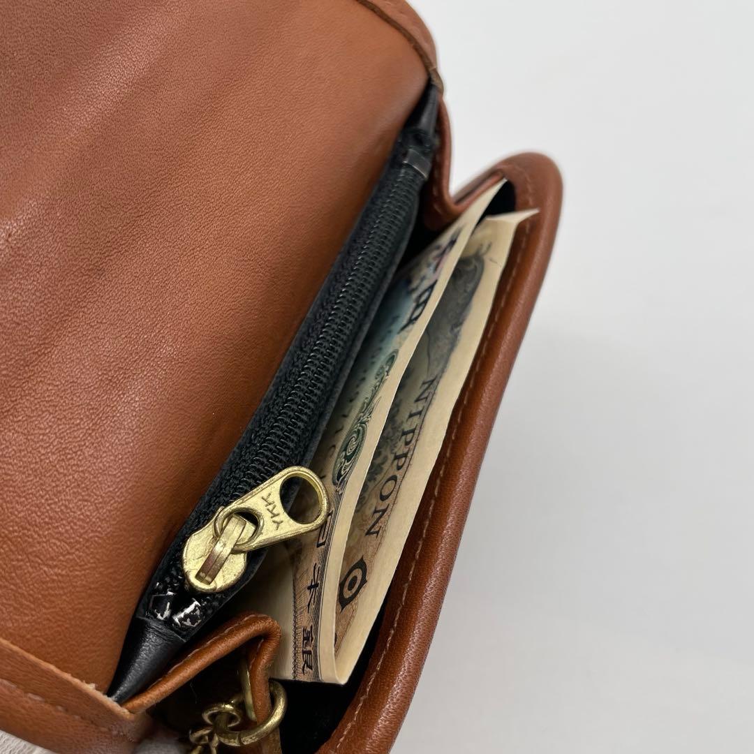 オールドコーチ　ケース　ミニ財布 ブラウン　希少レア