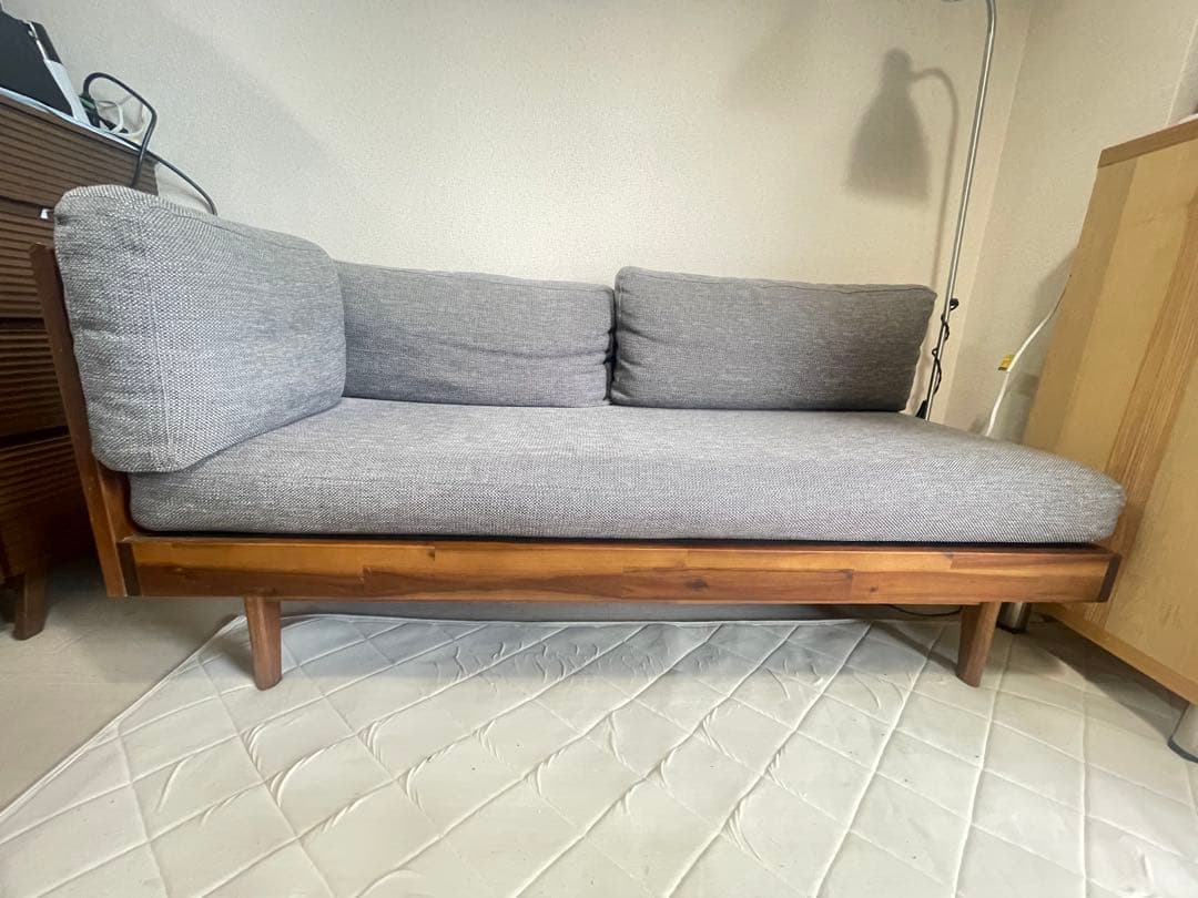 送料込み unico SWELLA ウニコ ベンチアームダイニングソファ 美品