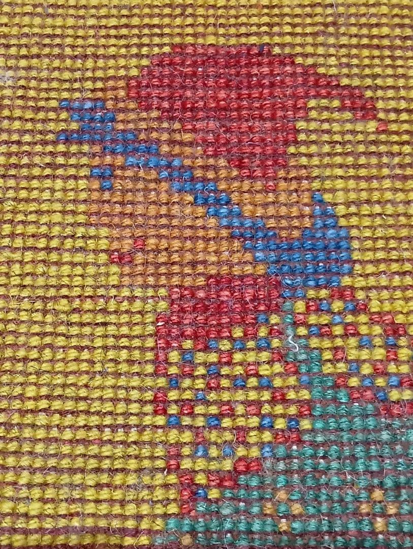 【ギャロさま専用】ペルシャ絨毯　ギャッベ　座布団　手織り　イラン(50)