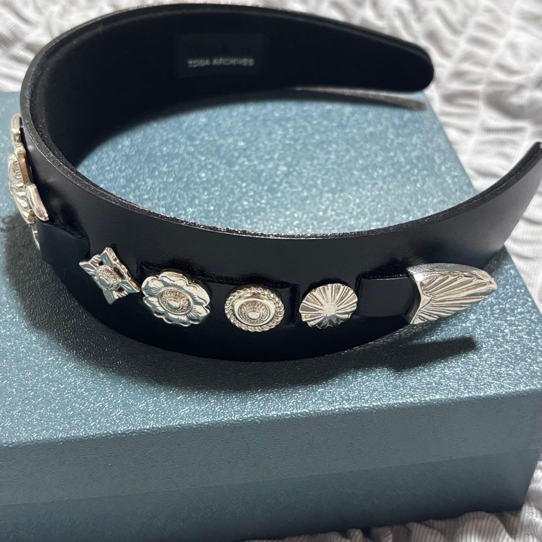 TOGA TOO Leather headband 2 カチューシャ