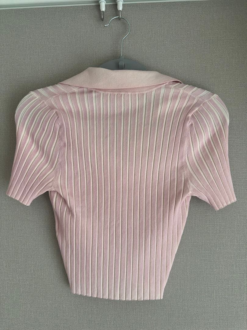 トップス Alexander Wang ribbed-knit Polo Shirt