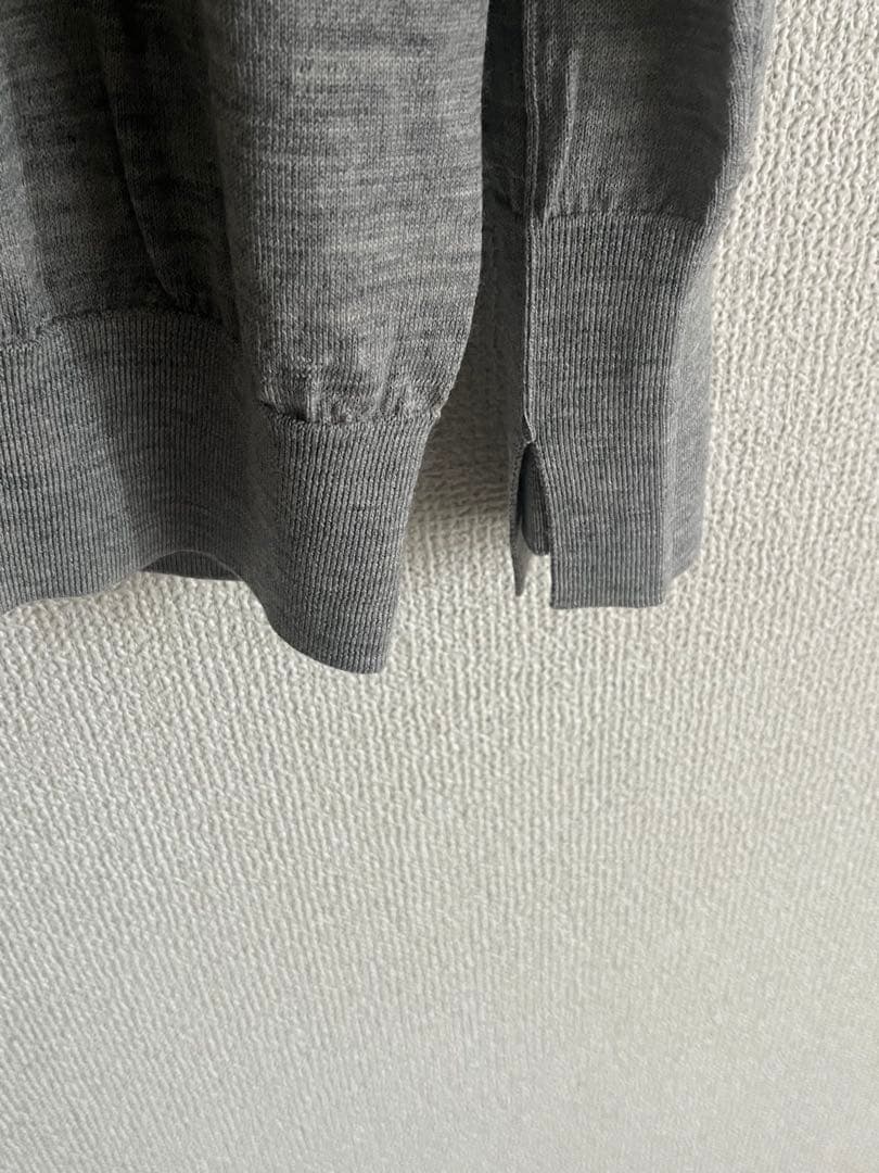 毛玉レスnano・universeニットタートルネックプルオーバーVカーディガン