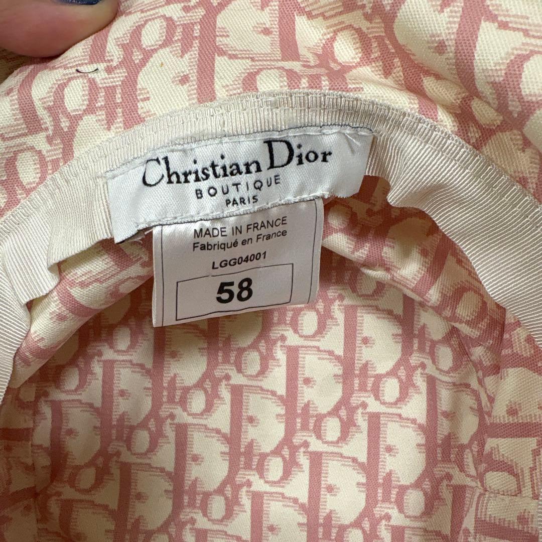 Christian Dior バケットハット 58 トロッター　ピンク