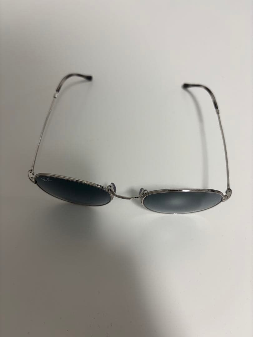 レイバン Ray-Ban サングラス 丸型 ブルーレンズ ケース付き