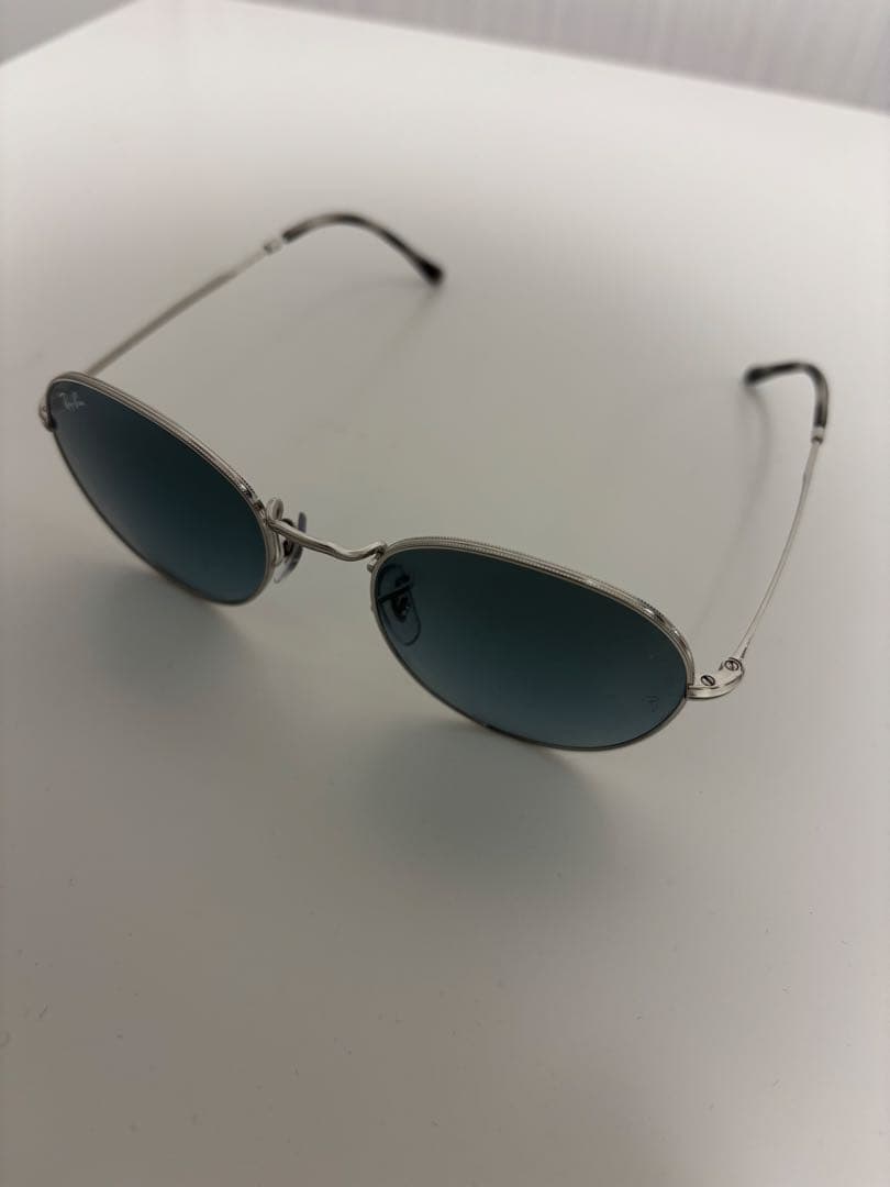 レイバン Ray-Ban サングラス 丸型 ブルーレンズ ケース付き