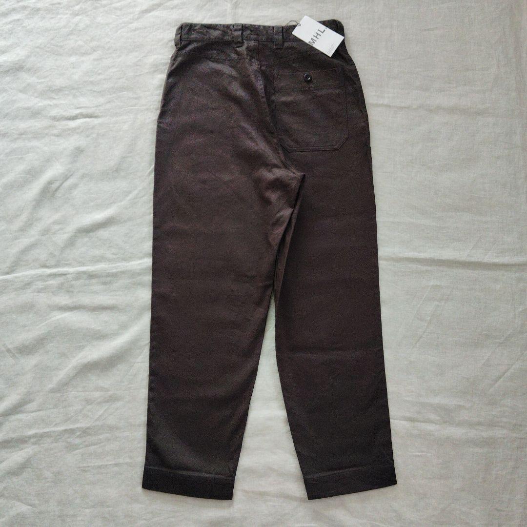 【タグ付新品】マーガレットハウエル MHL. コットンリネン パンツ Lサイズ