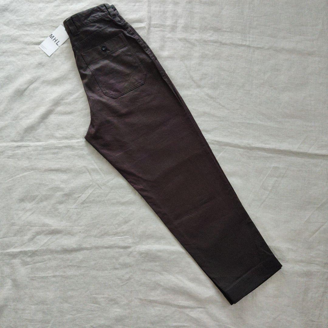 【タグ付新品】マーガレットハウエル MHL. コットンリネン パンツ Lサイズ