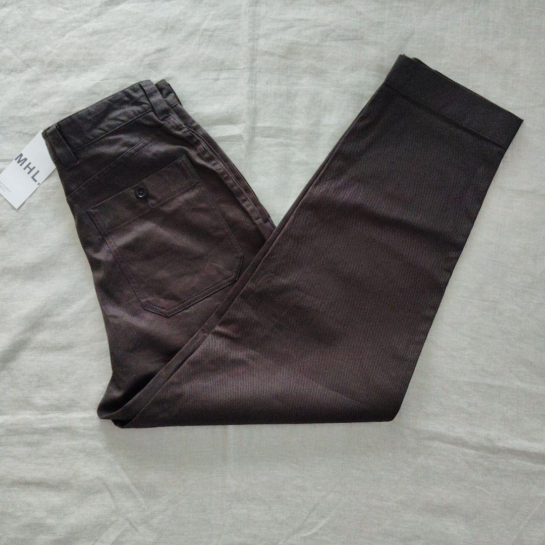 【タグ付新品】マーガレットハウエル MHL. コットンリネン パンツ Lサイズ