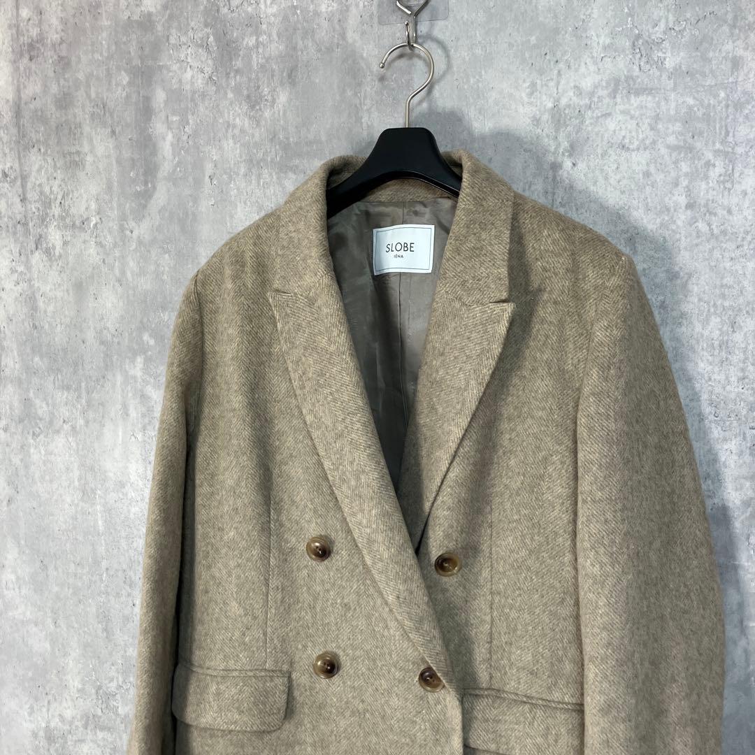 SLOBE IENA ライトシャギーヘリンボーンジャケット