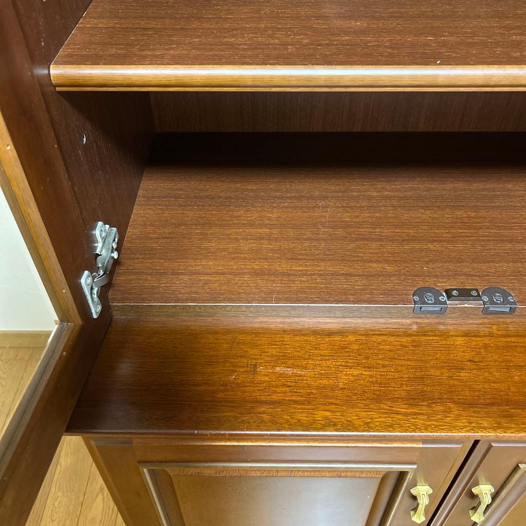 MARUNI マルニ木工 地中海シリーズ ハイボード書棚　木製キャビネット