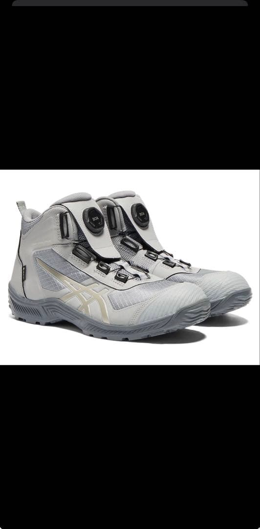 アシックス　cp604 ゴアテックス安全靴　ピエドモントグレー