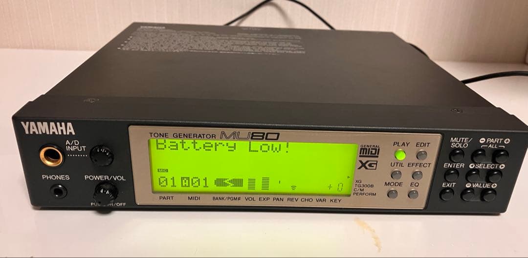 YAMAHA MU80 MIDI音源モジュール 電源確認済み ACアダプター付き