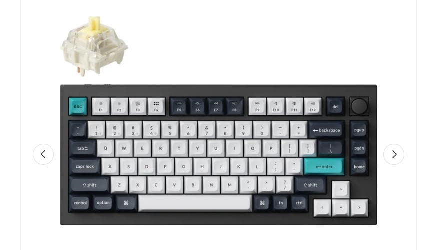 Keychron Q1 Max メカニカルキーボード（ロープロファイル付属）