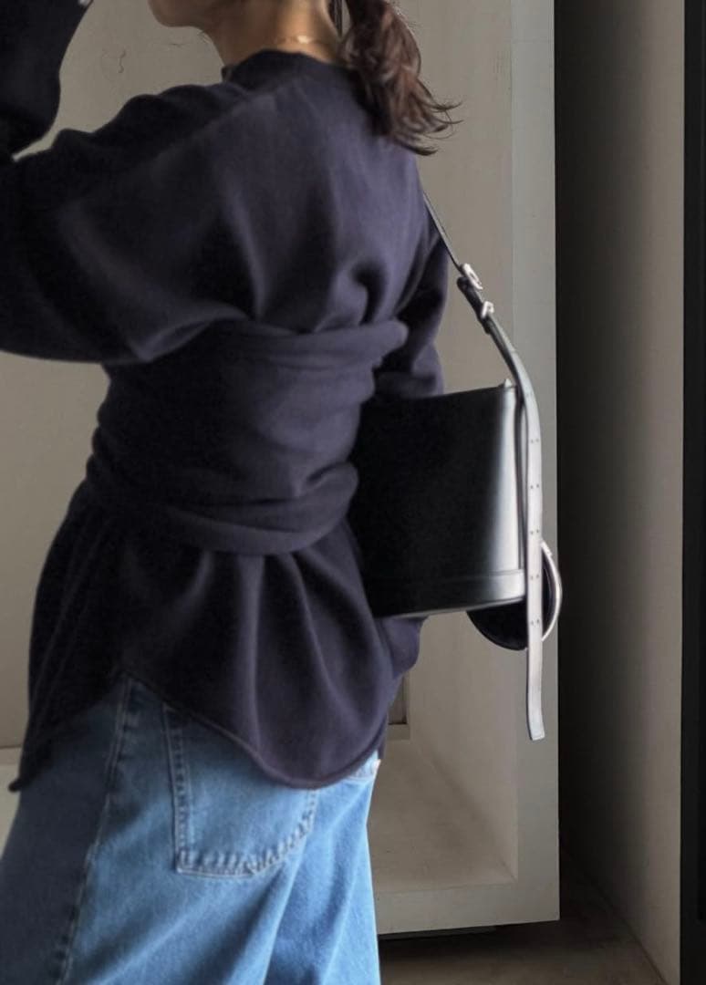 【新品】extreme cashmere x ビスチェ　ベルトトップスネイビー