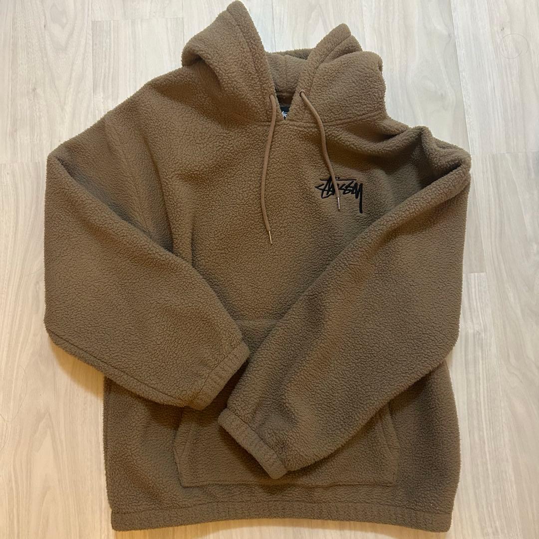 stussy ステューシー　ボア　パーカー　プルオーバー