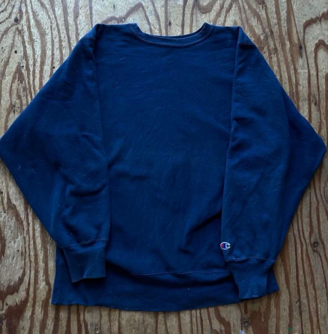 90s champion reverse weave 目無し ネイビー