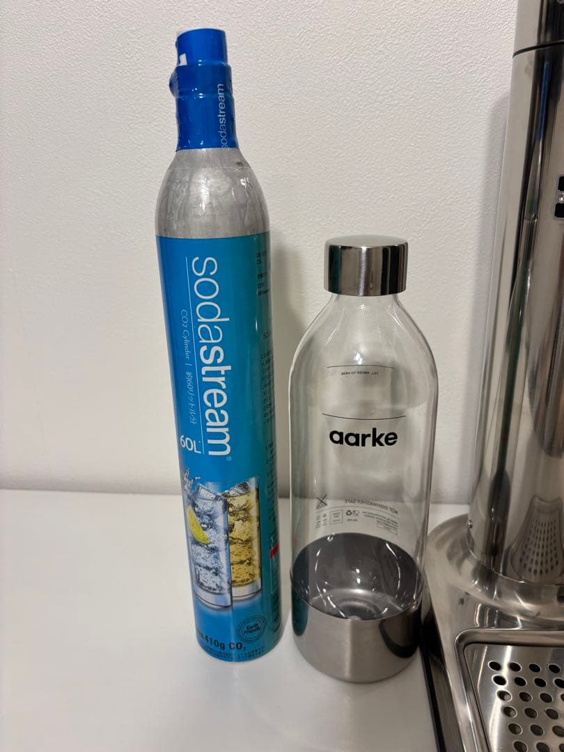 aarke ステンレススチール 炭酸水メーカー ボトル付き
