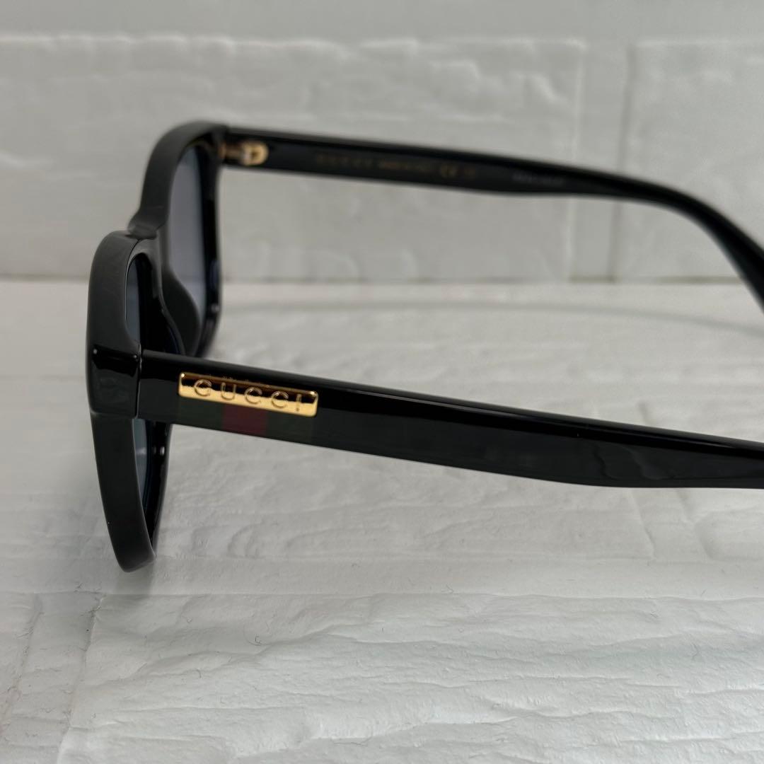 GUCCI サングラス 黒 ブルー系レンズ 純正レンズ付 ケース付