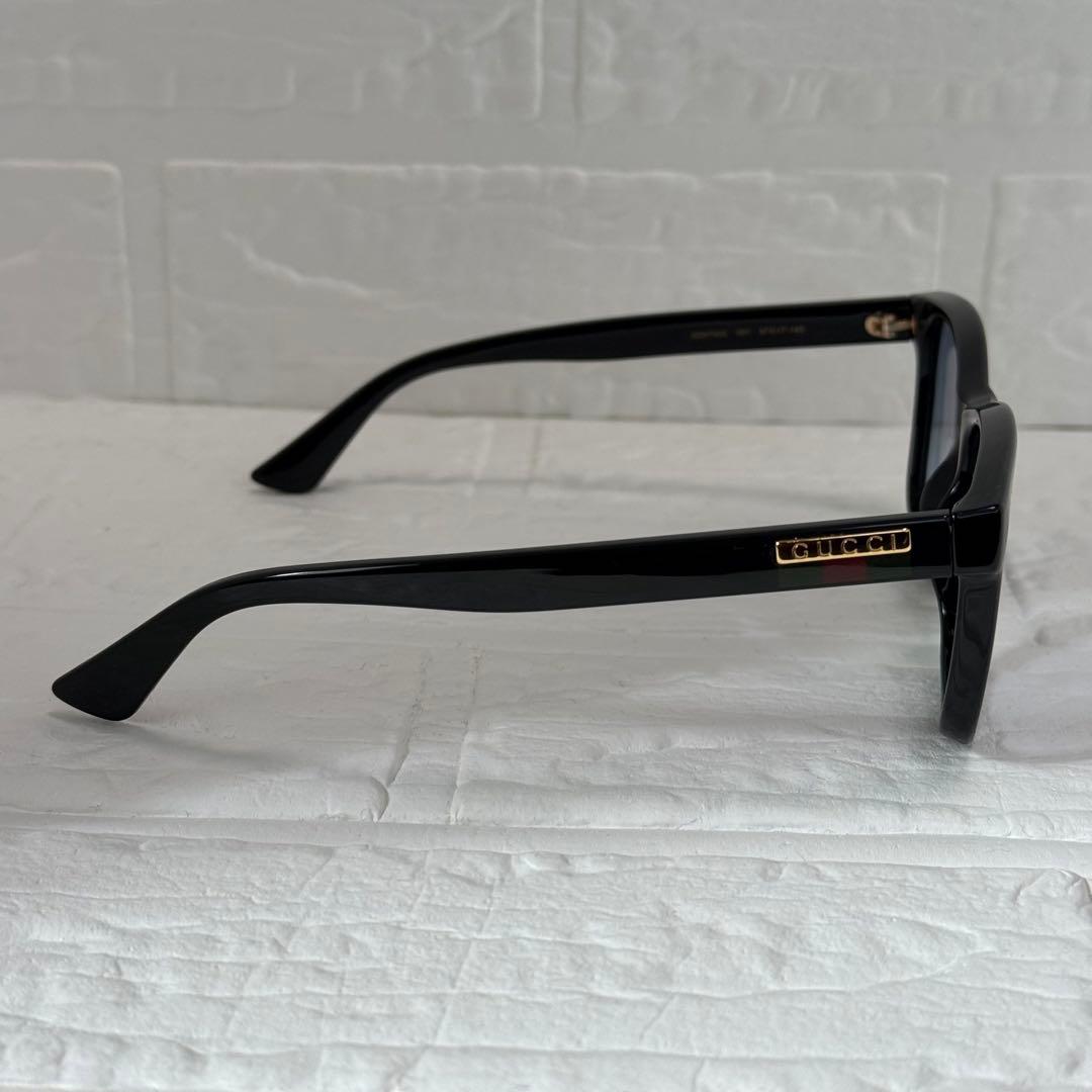 GUCCI サングラス 黒 ブルー系レンズ 純正レンズ付 ケース付