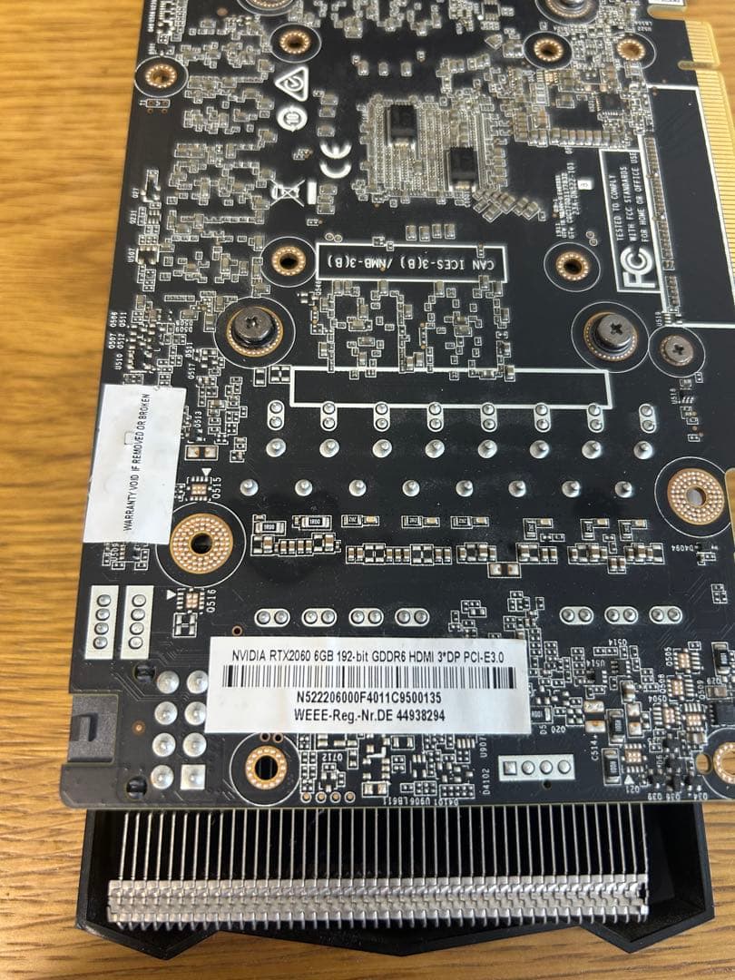 【ジャンク】GeForce RTX2060 6GB グラフィックボード