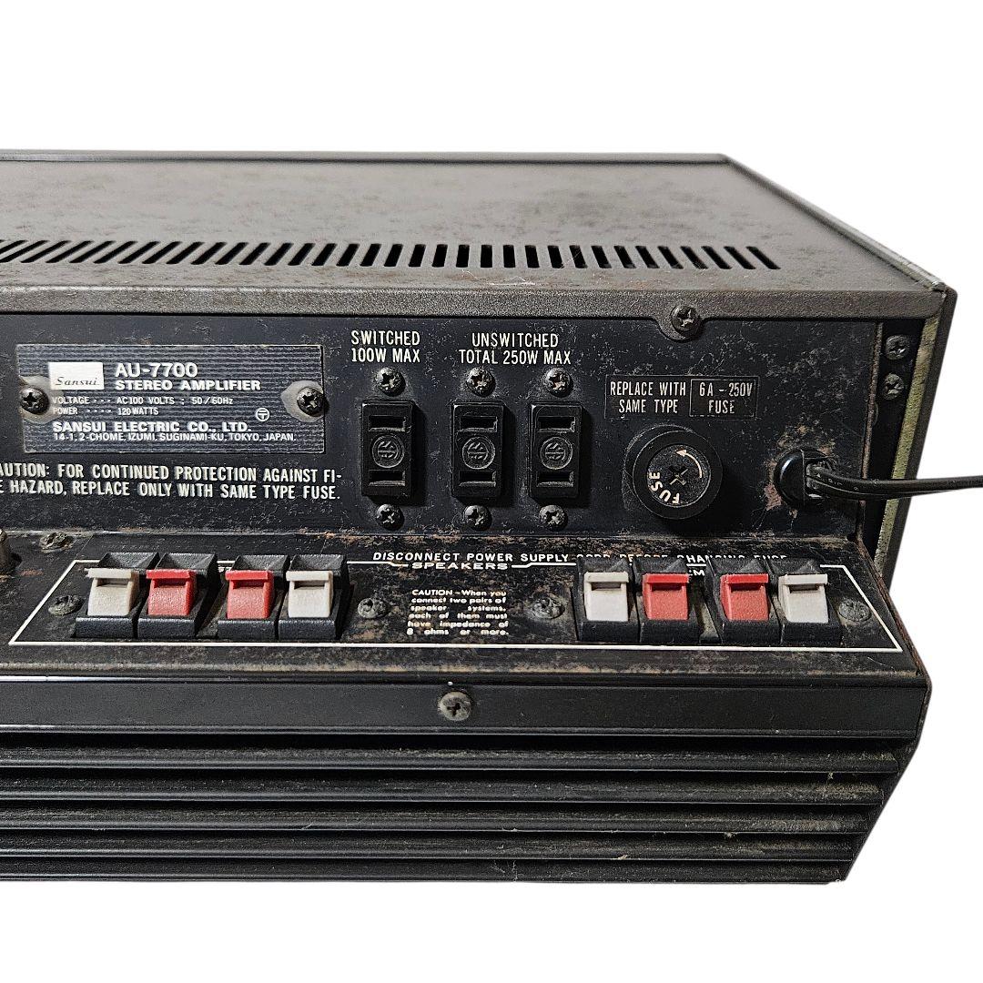 ジャンク品 SANSUI AU-7700 プリメインアンプ サンスイ